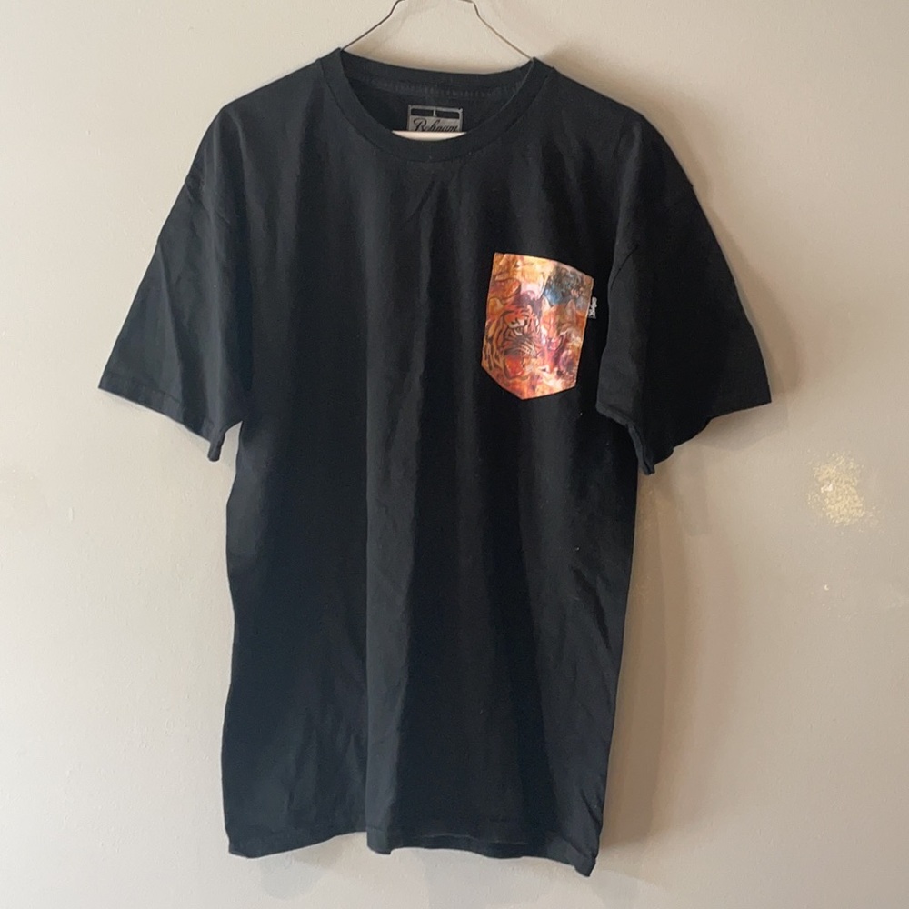 T shirt men’s black Bonham Tiger 🐅 print - L 🔥